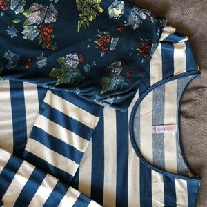 Lularoe Lynnea top xl w/matching TC leggings